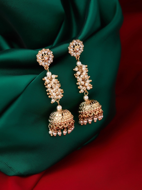 

Accessorize Gold Contemporary Jhumkas Earrings