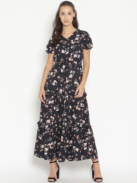 

NIXX Navy Blue Crepe Dress