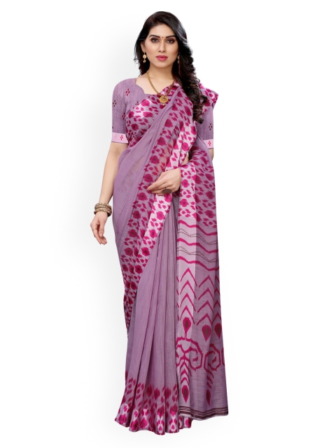 

KALINI Mauve Patchwork Saree