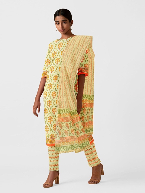 

Taneira Women Yellow Ethnic Motifs