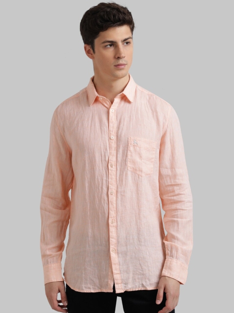 

Parx Men Orange Slim Fit Solid Casual Shirt