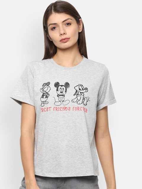 

Van Heusen Woman Grey Mickey & Friends Printed Top