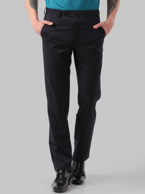 

Raymond Men Black Solid Regular Fit Formal Trousers