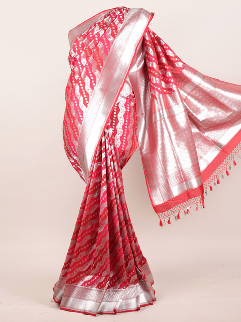

Pothys Maroon Woven Design Pure Silk Banarasi Saree