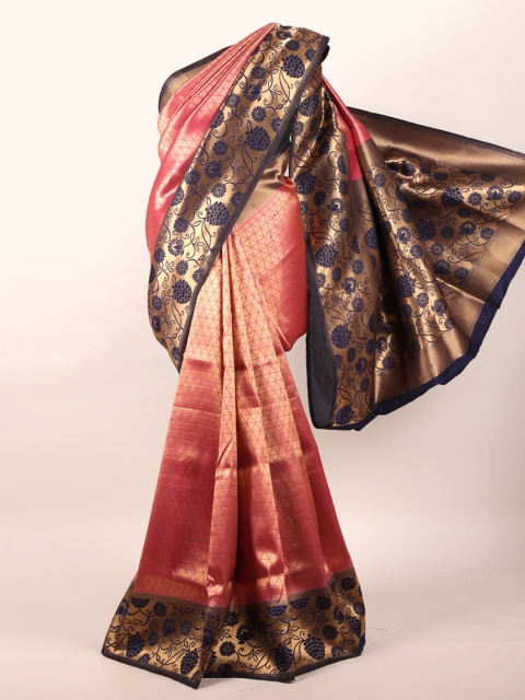 

Pothys Pink Zari Pure Silk Saree