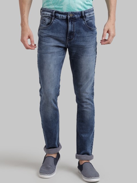 

Parx Men Blue Skinny Fit Heavy Fade Jeans