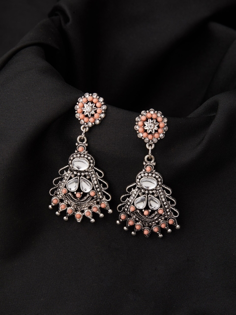 

Accessorize Silver Contemporary Jhumkas Earrings