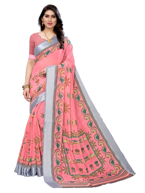 

KALINI Pink Floral Saree