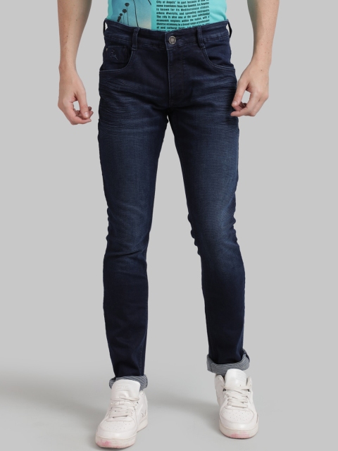 

Parx Men Blue Skinny Fit Low Distress Light Fade Jeans