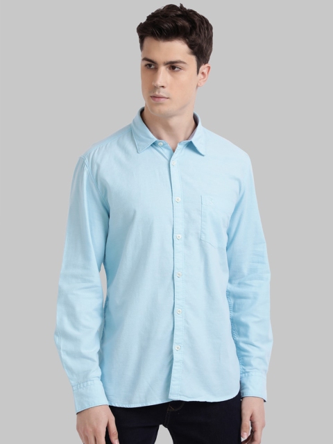 

Parx Men Blue Slim Fit Casual Shirt