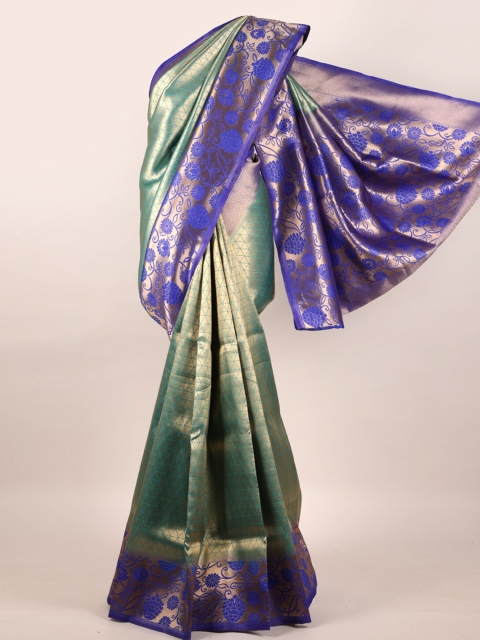 

Pothys Green Zari Pure Silk Saree