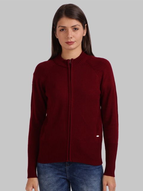 

Parx Women Maroon Solid Cardigan Sweater