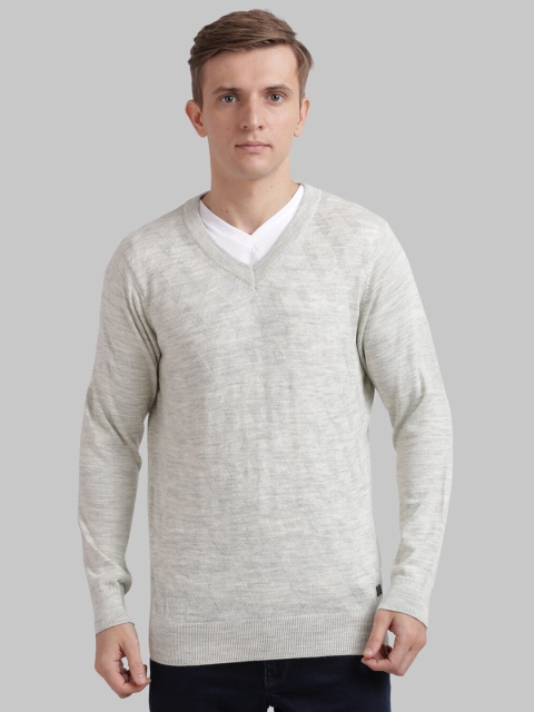 

Parx Men White Solid Pullover Sweater