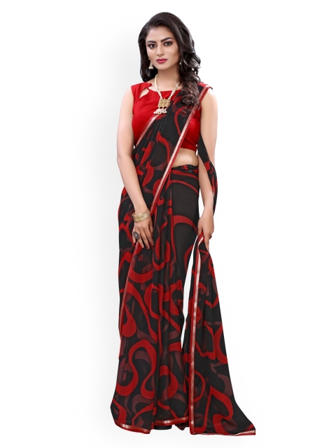 

KALINI Black Embroidered Heavy Work Saree
