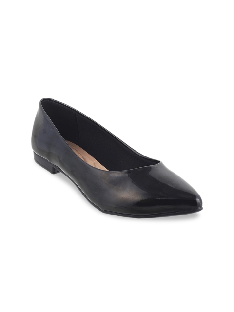 

J FONTINI Women Black Solid Ballerinas