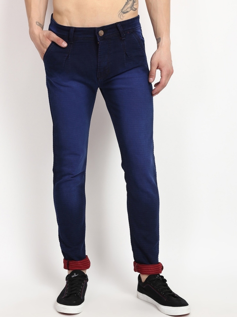 

V2 Value & Variety Men Navy Blue Light Fade Jeans