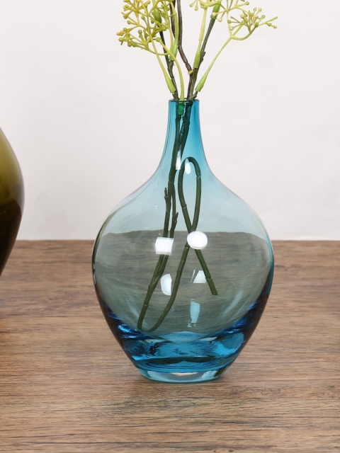 

Home Centre Blue Transparent Solid Eadric Glass Vase
