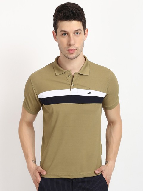

V2 Value & Variety Men Green & Black Polo Collar T-shirt