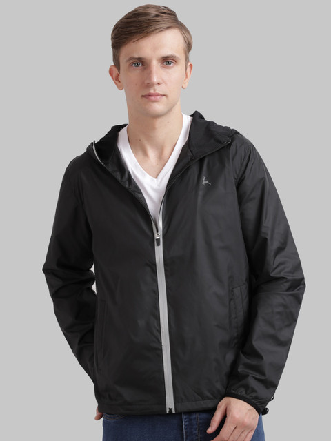 

Parx Men Black Solid Regular Sporty Jacket
