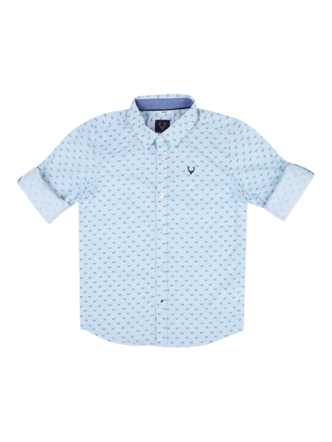 

Allen Solly Junior Boys Blue Regular Fit Printed Casual Shirt