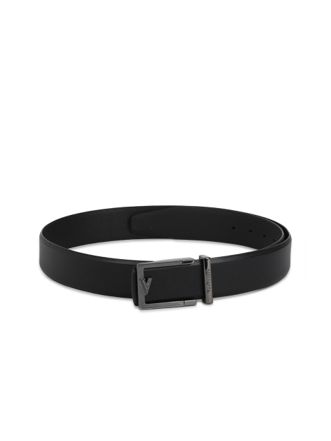 

Van Heusen Men Black Textured Belt
