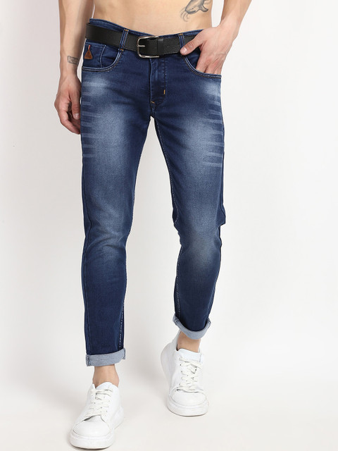 

V2 Value & Variety Men Blue Low Distress Heavy Fade Jeans
