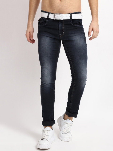 

V2 Value & Variety Men Blue Low Distress Heavy Fade Jeans