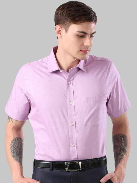 

Park Avenue Men Purple Solid Regular Fit Casual Shirt