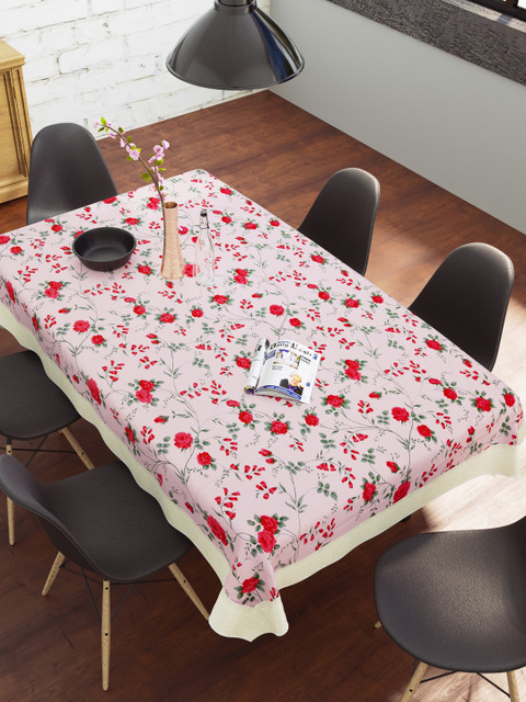 

Clasiko Pink & Green Floral Printed Table Cover