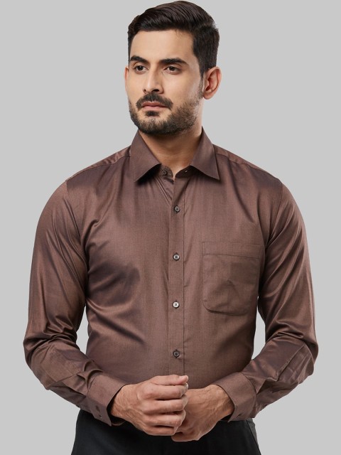 

Raymond Men Brown Solid Formal Shirt