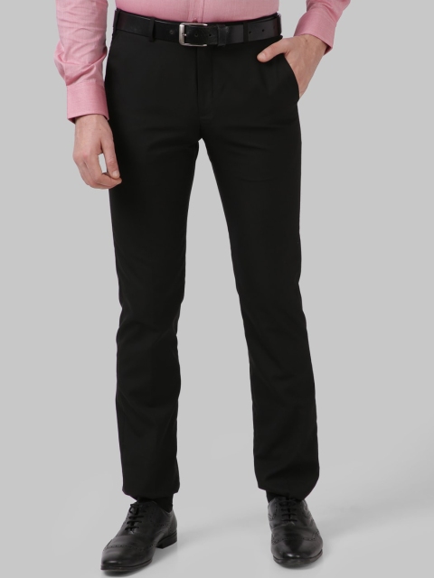 

Park Avenue Men Black Solid Slim Fit Formal Trousers