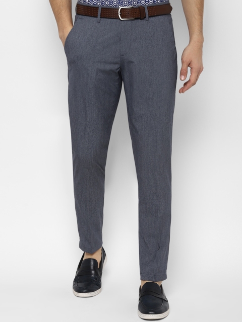 

Allen Solly Men Grey Slim Fit Regular Trousers Regular Trousers