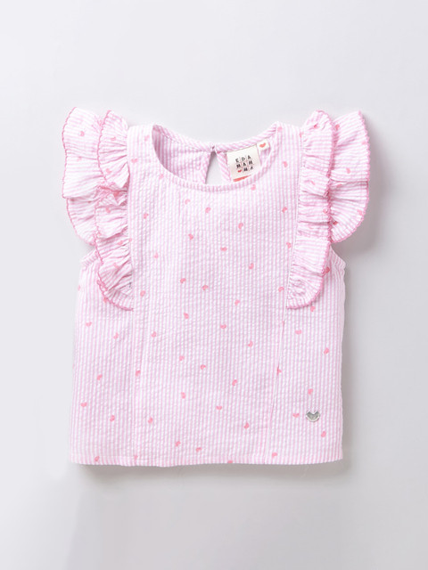 

Ed-a-Mamma Pink Printed Regular Top