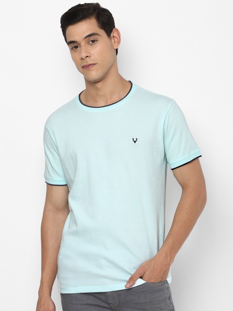 

Solly Jeans Co Men Blue Solid Round neck T-shirt