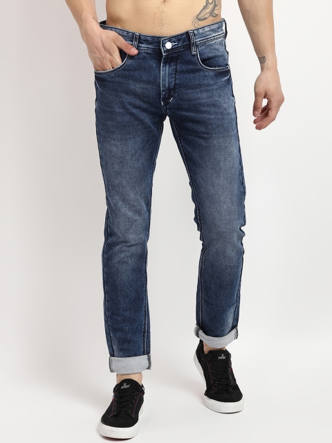 

V2 Value & Variety Men Blue Low Distress Light Fade Jeans