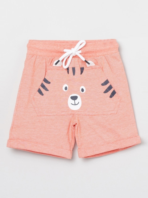 

max Boys Orange Solid Regular Fit Regular Shorts