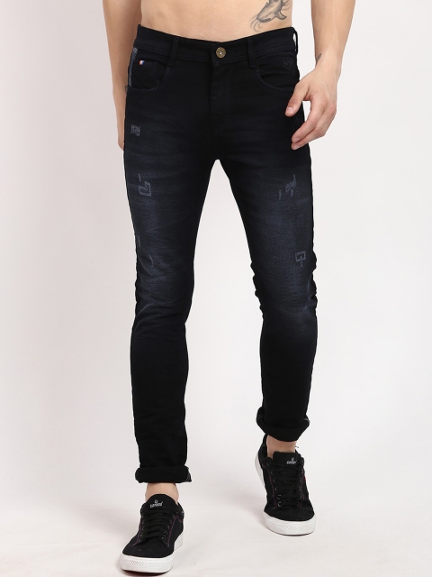 

V2 Value & Variety Men Black Mildly Distressed Light Fade Jeans