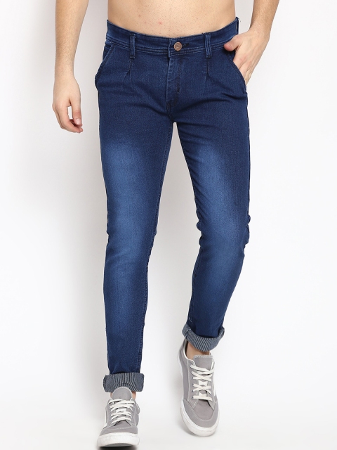 

V2 Value & Variety Men Navy Blue Light Fade Jeans