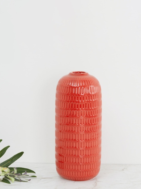 

Home Centre Orange Textured Primrose Vase