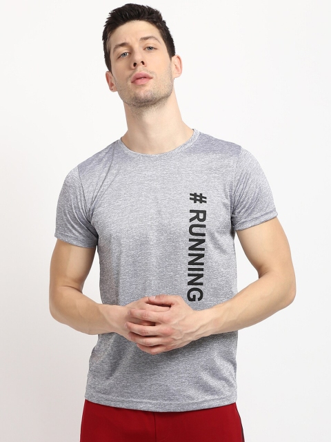 

V2 Value & Variety Men Grey & Black Printed T-shirt