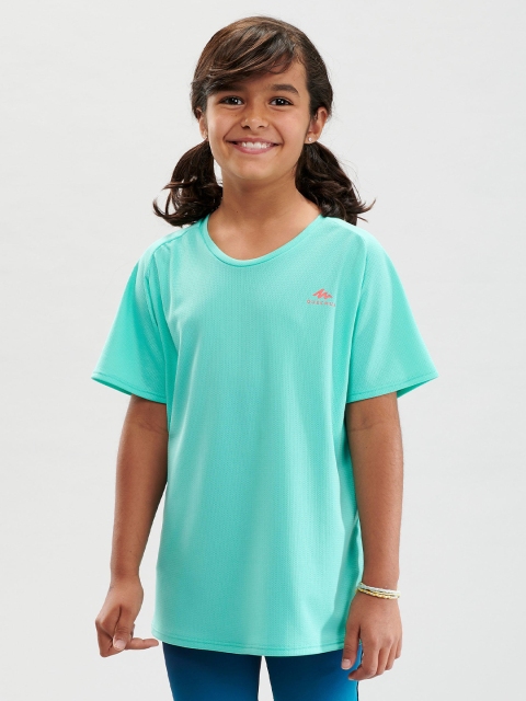 

Quechua By Decathlon Girls Turquoise Blue Running T-shirt