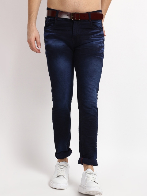 

V2 Value & Variety Men Navy Blue Heavy Fade Jeans