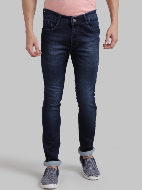 

Parx Men Navy Blue Skinny Fit Light Fade Jeans