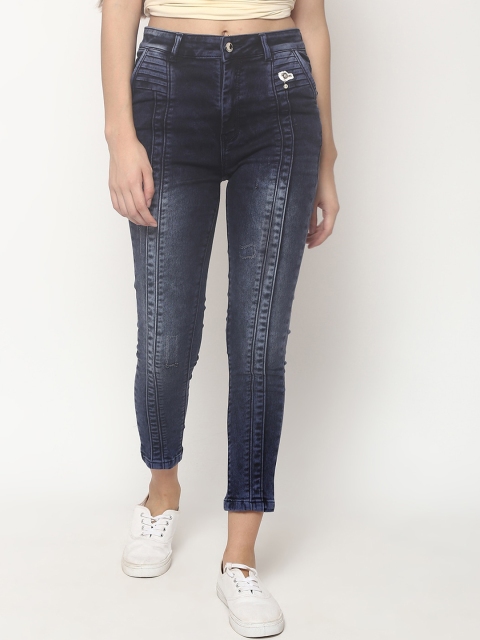 

V2 Value & Variety Women Blue Highly Distressed Light Fade Jeans