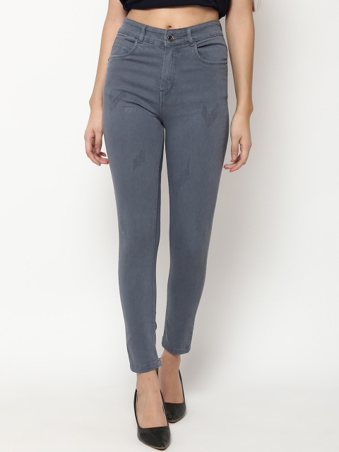 

V2 Value & Variety Women Grey Low Distress Jeans