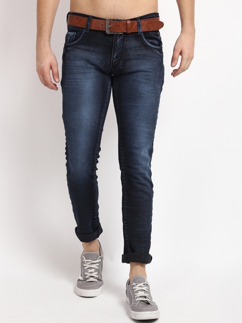 

V2 Value & Variety Men Navy Blue Light Fade Jeans