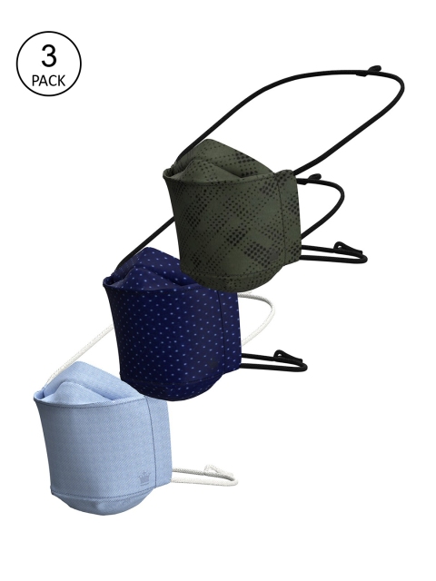 

Louis Philippe Pack Of 3 Assorted 3-Ply Reusable Protective Outdoor Cotton Masks