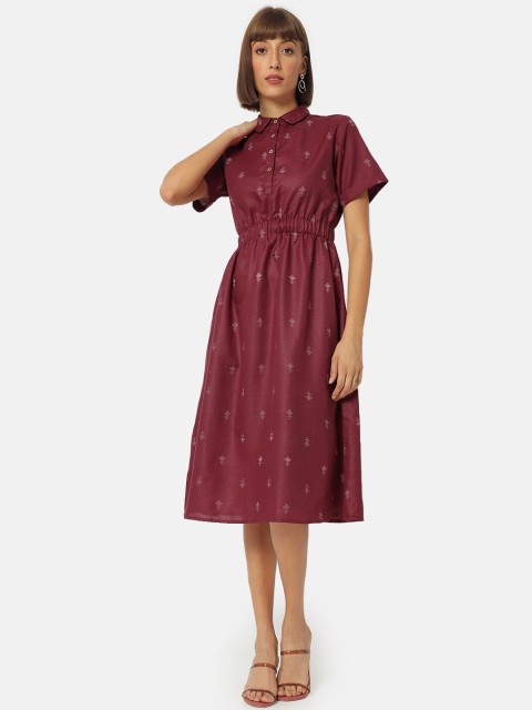

Saaki Maroon Midi Dress