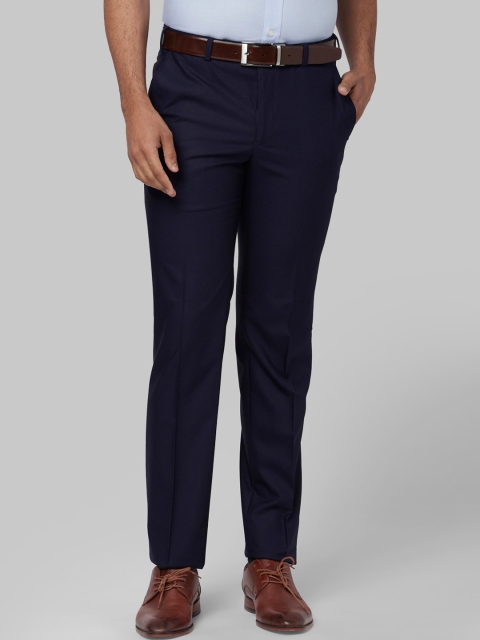 

Park Avenue Men Blue Solid Slim Fit Formal Trousers
