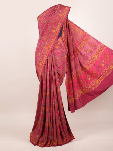 

Pothys Multi Floral Pure Crepe Saree